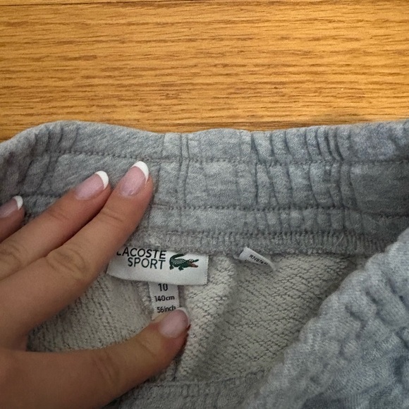 Lacoste Kids Grey Shorts Size 10 - Picture 2 of 3